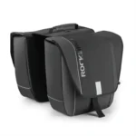 Description The bike rack pannier bag comes with 2 large side pockets. Each side has 15L storage. 30L capacity in total is enough for your daily commute or shopping loads. Features Large Capacity: The 30L large-capacity frame bag is enough to meet your commuting and keep your essentials well organized. It can store your wallet, phones, towels, small tools, outdoor products, water bottles, maps, food, chargers in the main compartment, which is ideal to use during a weekend getaway. Easy to Install: Quick install and release: tool free installation with Velcro straps. Security Protection: Large area reflective around the bicycle bag increases nighttime visibility, keeping your night ride safer. Fully Waterproof: Made of 1000D polyester material, this bike pannier is super durable, fully waterproof, anti-tear, wear-resistant, and heat-resisting, protecting your items perfectly.